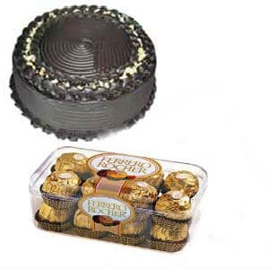 1/2Kg Truffle Cake n Ferrero Rocher